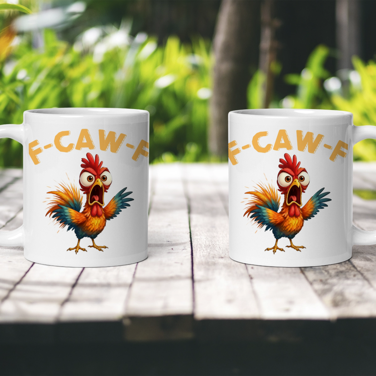 F-Caw-F & More: Funny Chicken Mug Series