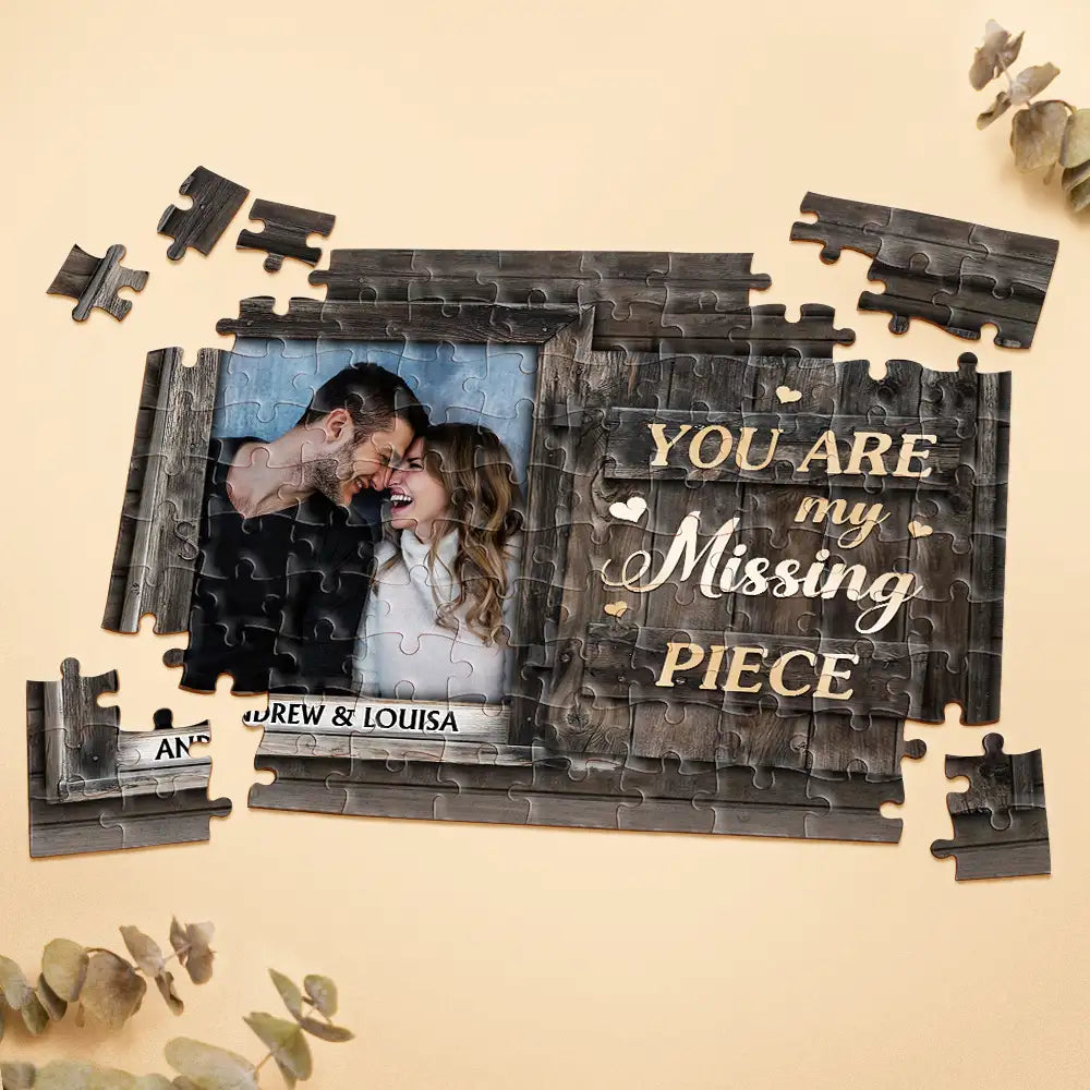 Custom Photo I Love You To Pieces - Personalized Jigsaw Puzzle