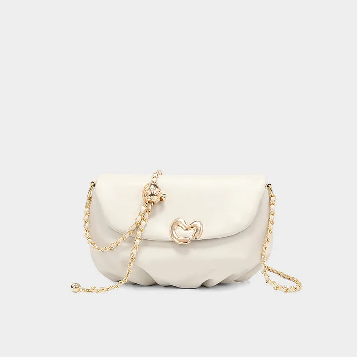 Heart White Chain Cloud Handbag