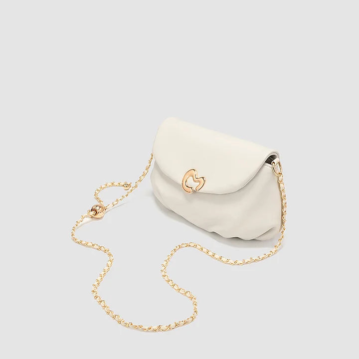 Heart White Chain Cloud Handbag
