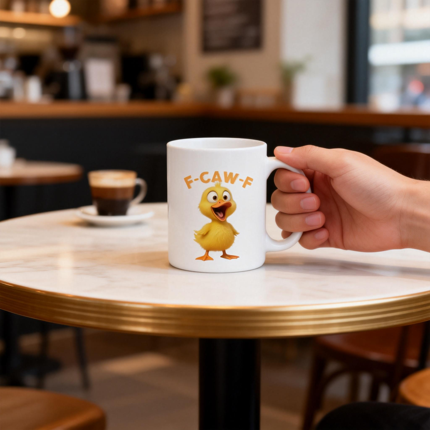 Funny Chicken F-Caw-F - Personalized Mug