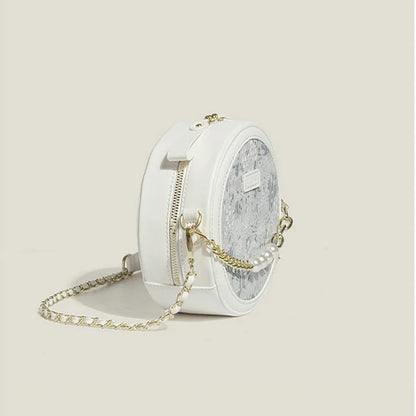Plant Flower Round Saddle Bag