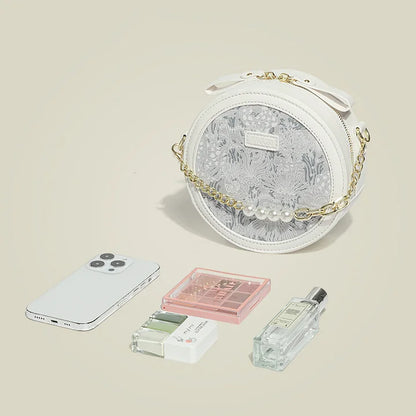 Plant Flower Round Saddle Bag