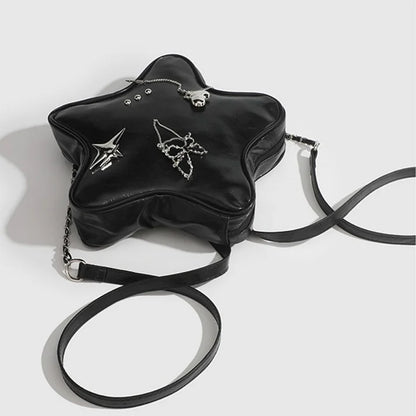 Five-pointed Star Metal Butterfly Backpack