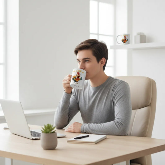 Funny Chicken F-Caw-F - Personalized Mug