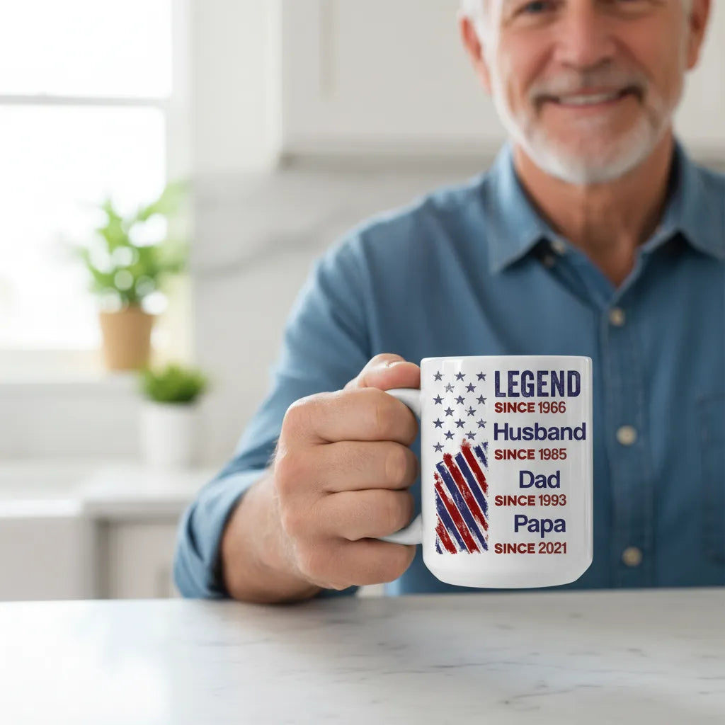 Legend Husband Dad Grandpa Personalized Mug