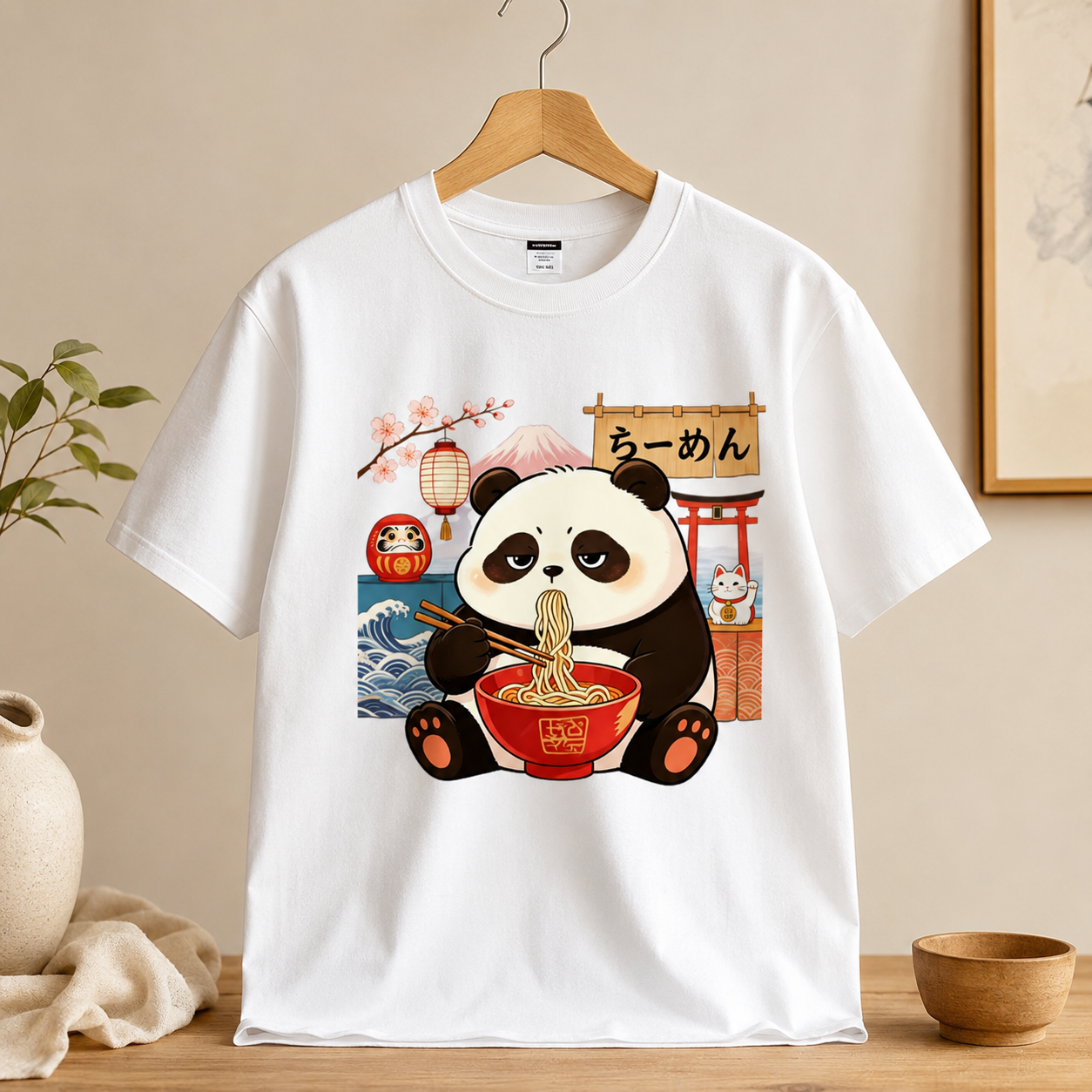 Ramen Panda Graphic T-Shirt