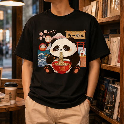 Ramen Panda Graphic T-Shirt