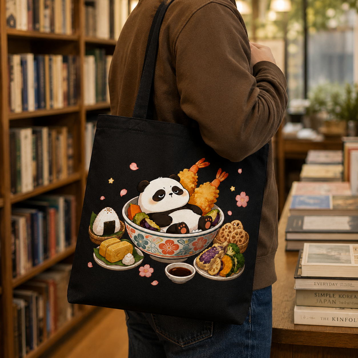 Tempura Panda Canvas Tote Bag