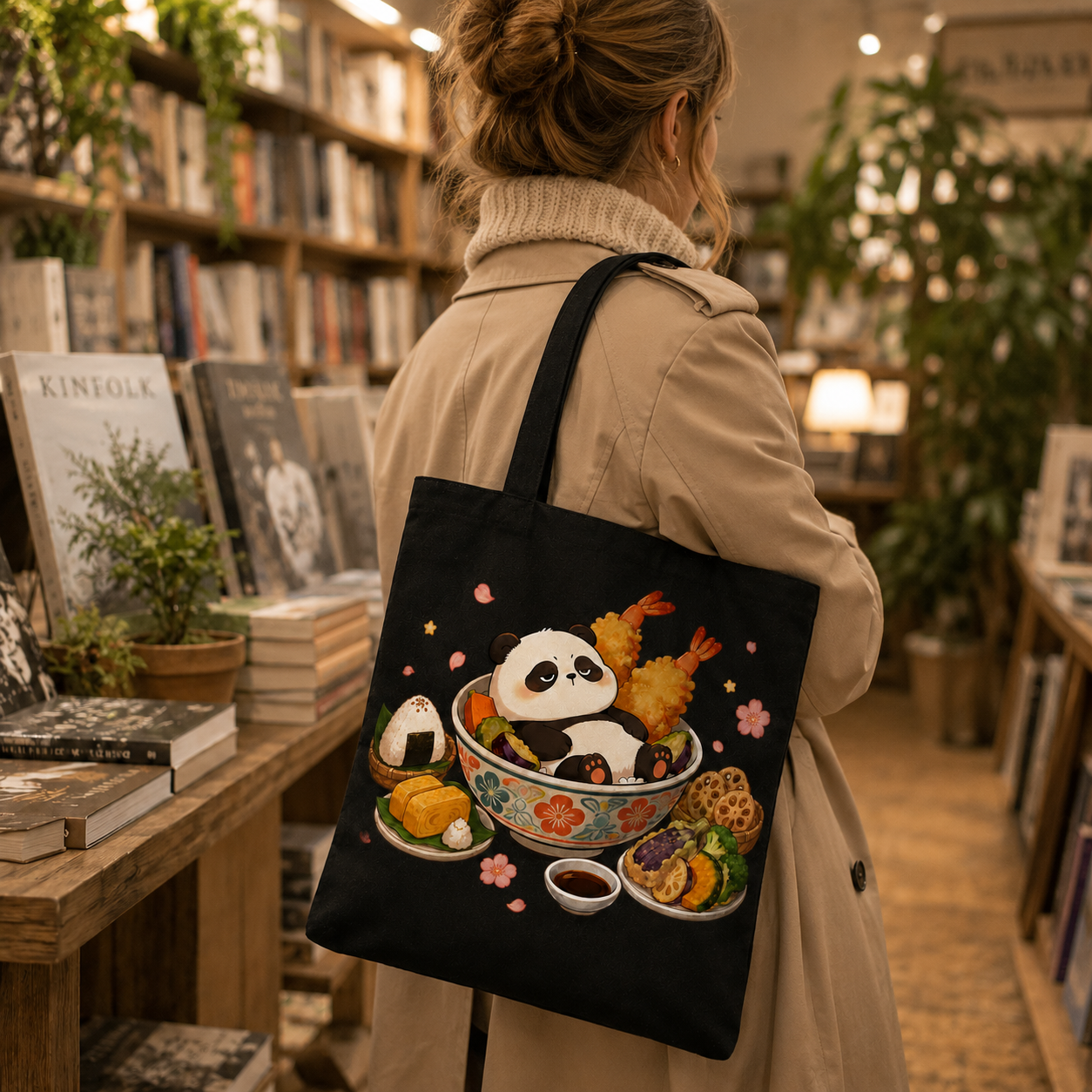 Tempura Panda Canvas Tote Bag