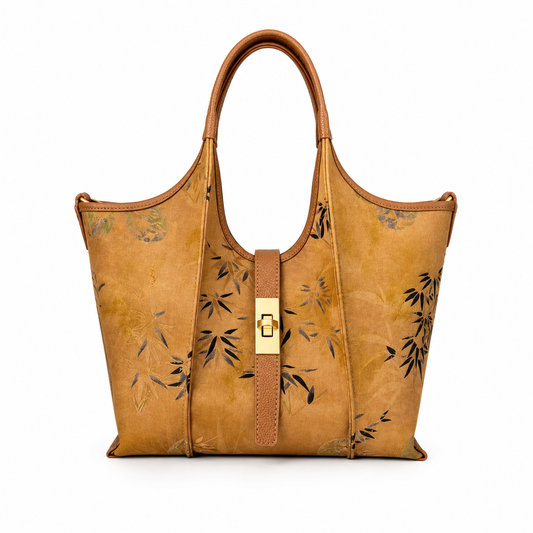 Shang Yun Silk Leather Tote Bag