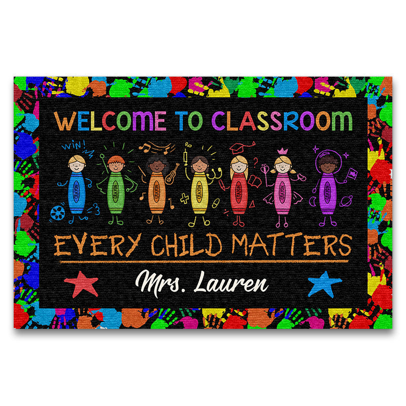 Personalized Teacher Every Child Matters Custom Poster, Classroom Decor