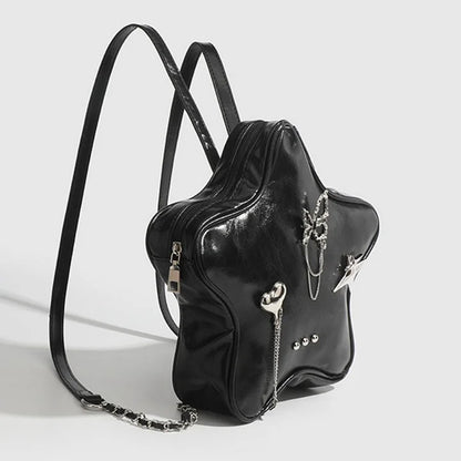 Five-pointed Star Metal Butterfly Backpack
