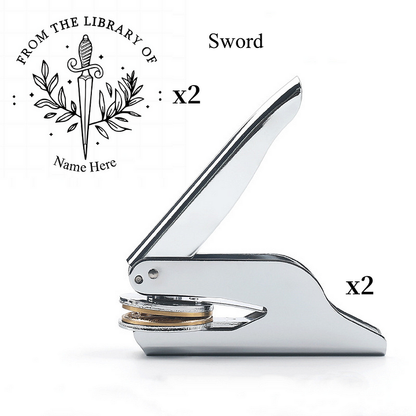 📖Personalized Book Embosser 2PCS Free Shipping