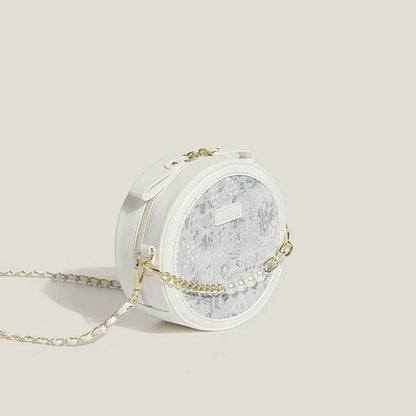 Plant Flower Round Saddle Bag