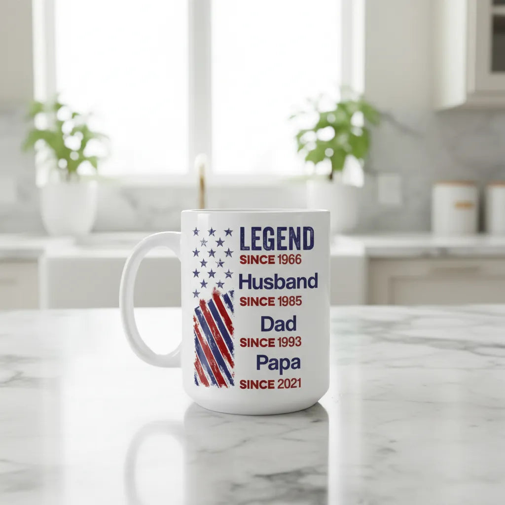 Legend Husband Dad Grandpa Personalized Mug