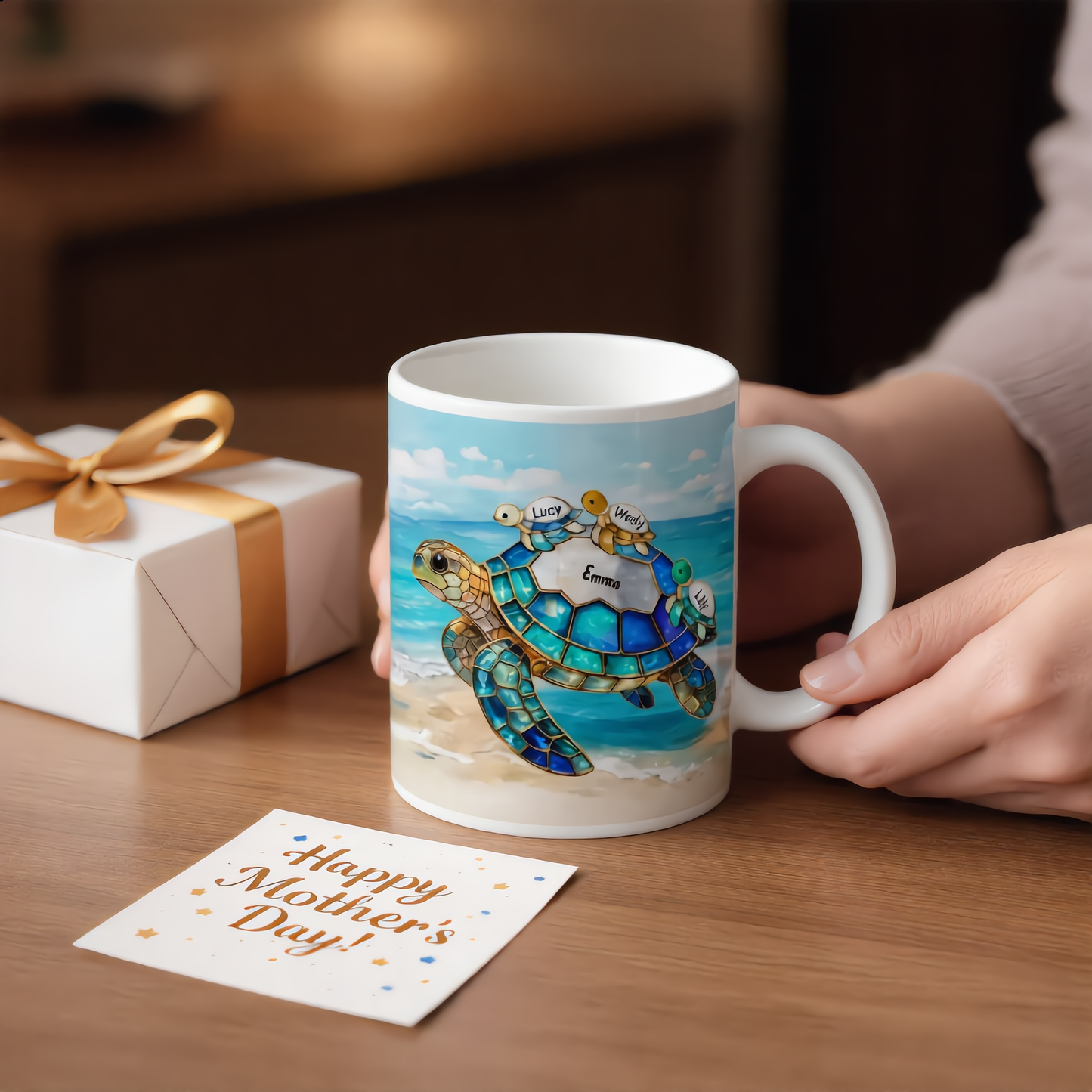 Personalized "Turtle Family" Mug | A Heartwarming