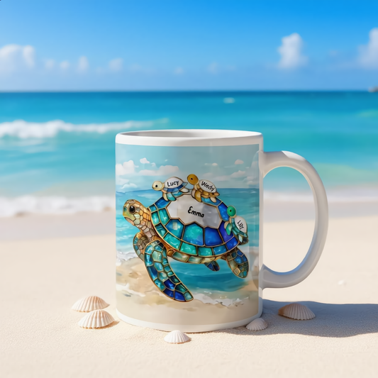 Personalized "Turtle Family" Mug | A Heartwarming