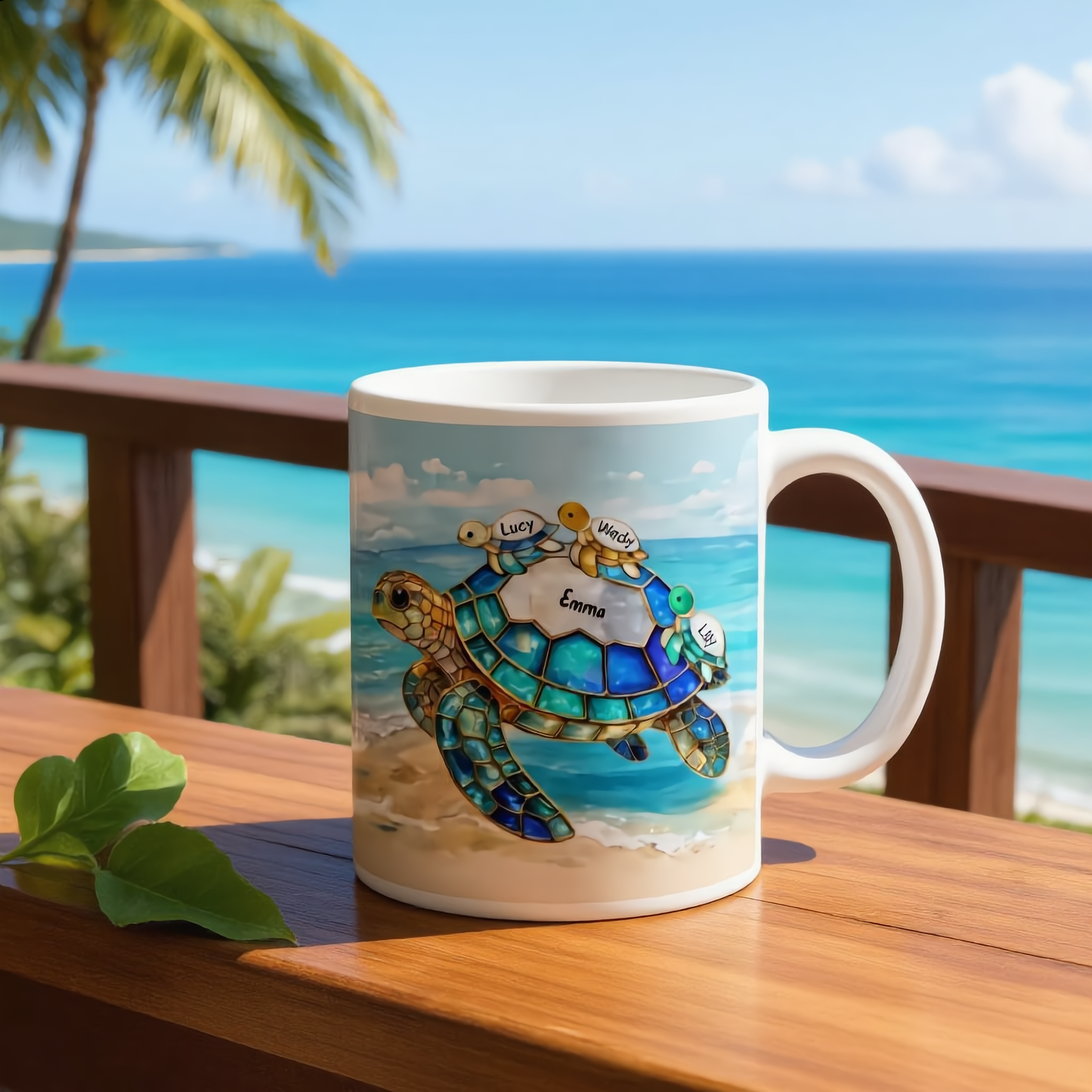 Personalized "Turtle Family" Mug | A Heartwarming