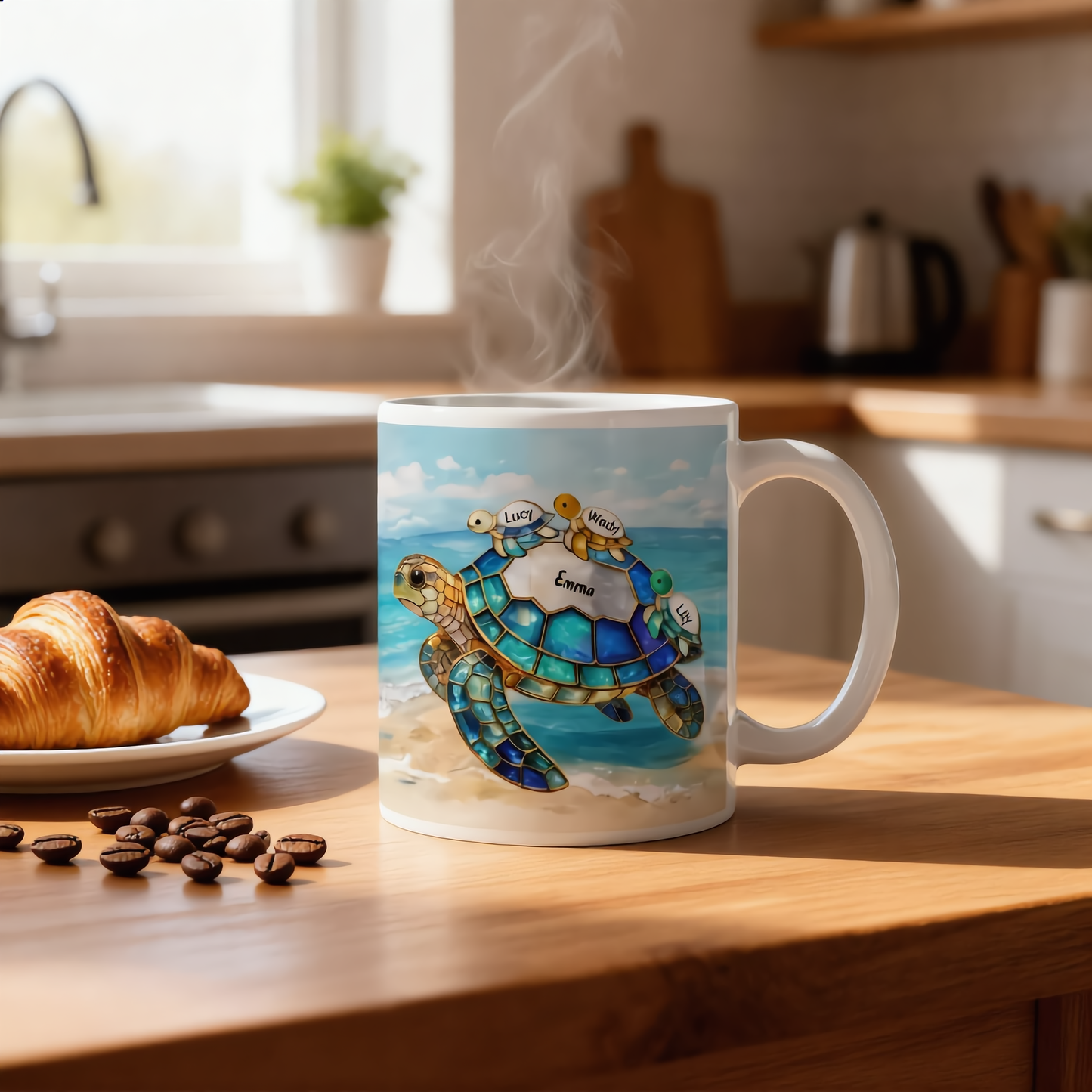 Personalized "Turtle Family" Mug | A Heartwarming