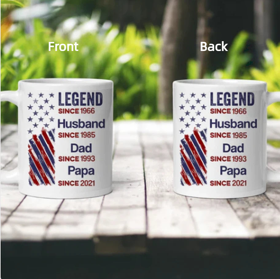 Legend Husband Dad Grandpa Personalized Mug
